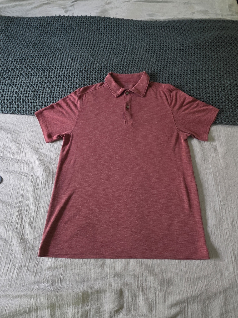 Van Heusen Air Men's Polo in Heather Wine